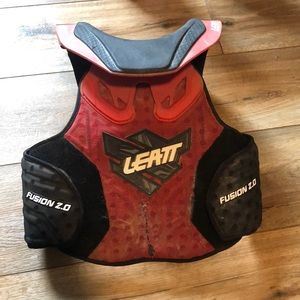 leatt chest protector and neck brace combination